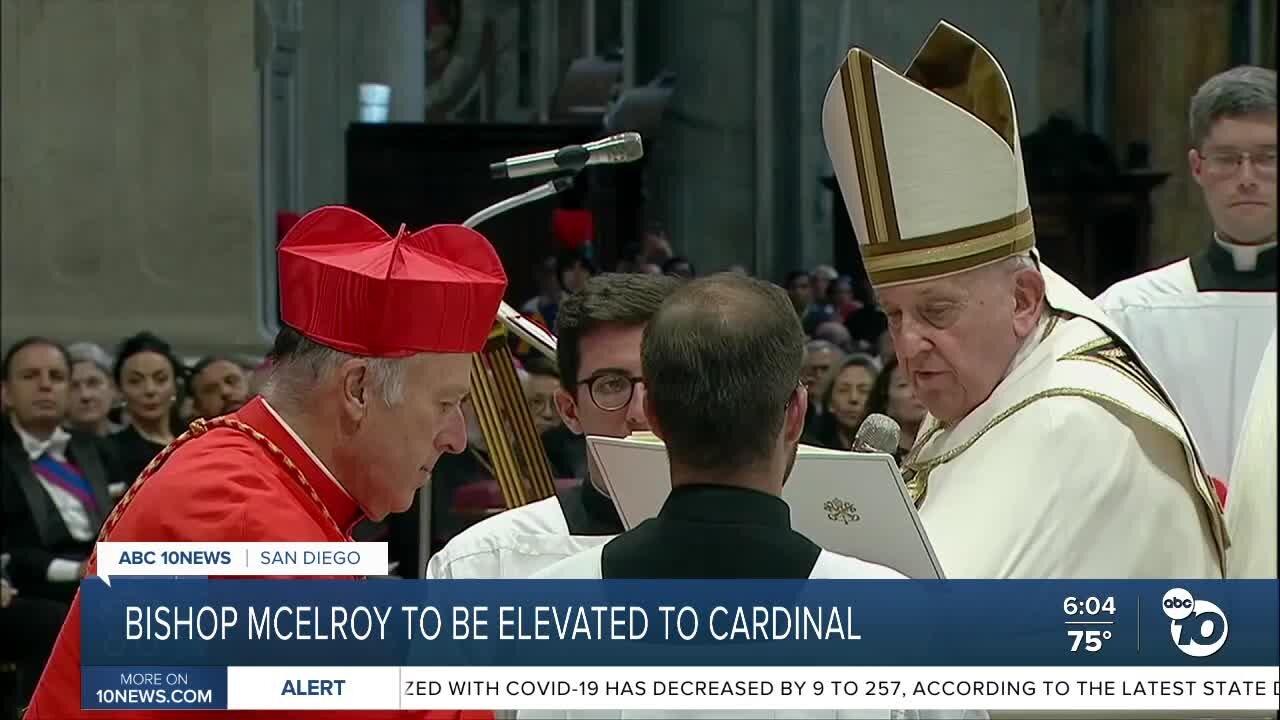 San Diego bishop now among cardinals who'll likely pick next pope