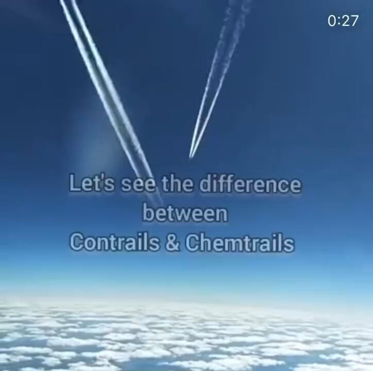 Chemtrails vs Contrails