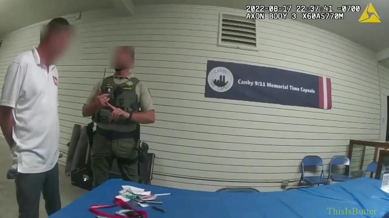 Body cam video shows Oregon lawmaker arrested at county fair