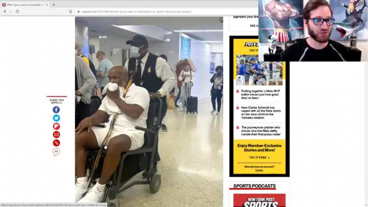 MIKE TYSON SPOTTED IN WHEELCHAIR SAYS HE WAS FORCED TO TAKE FAUCI SAUCE