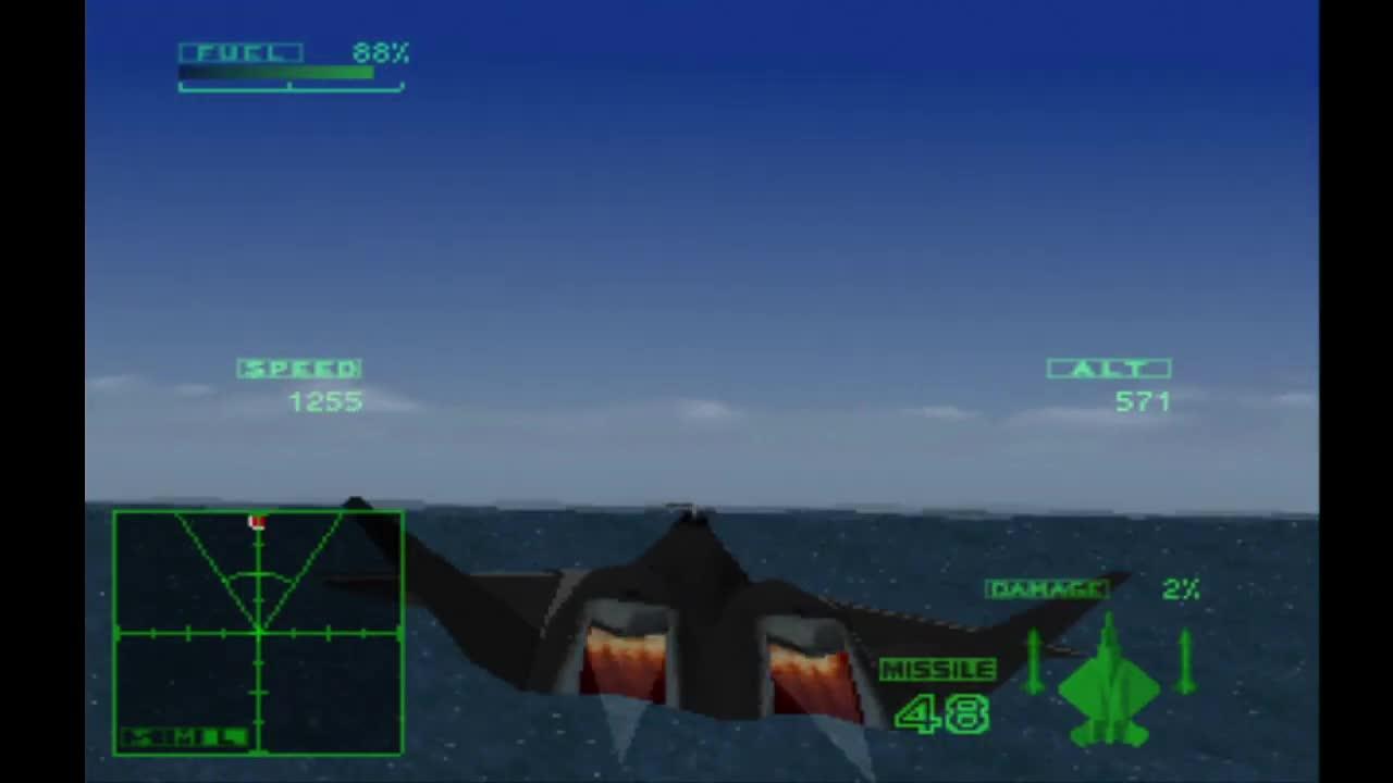 Ace Combat 2 - All Missions with the F-22 (YF-22 Lightning II)
