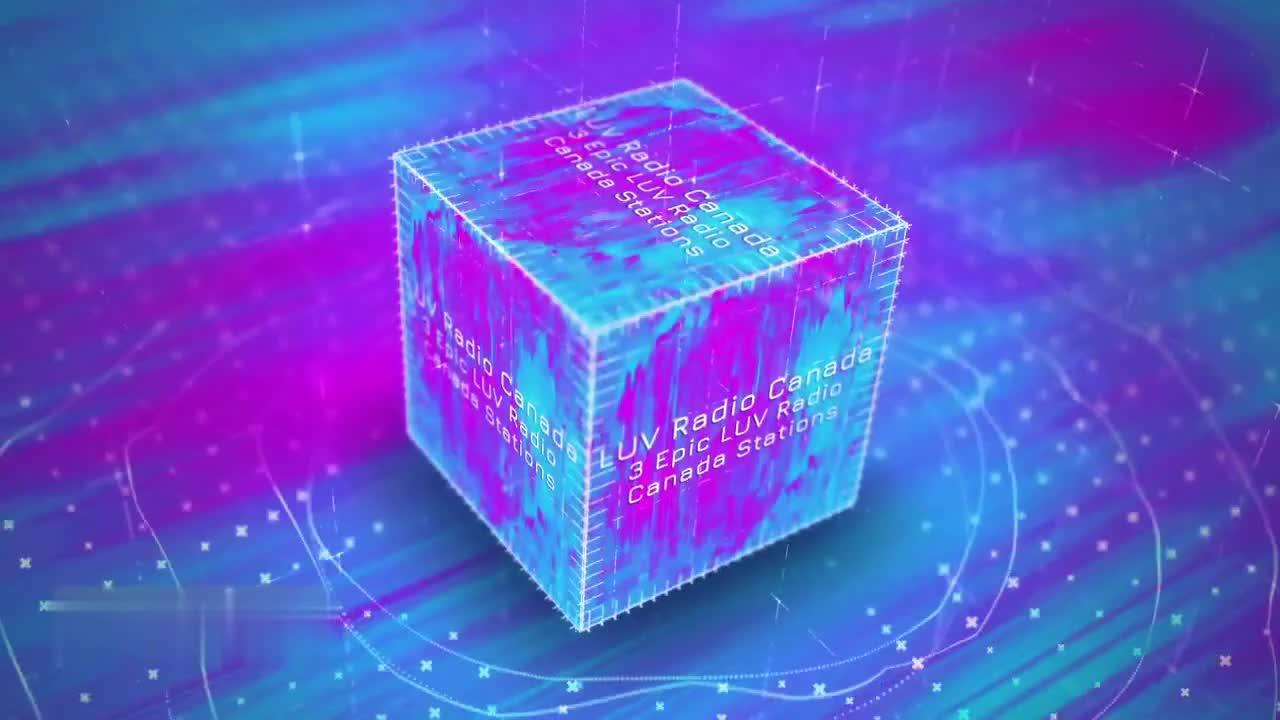 LUV Radio Canada Cubic Beats Visualizer logo promo