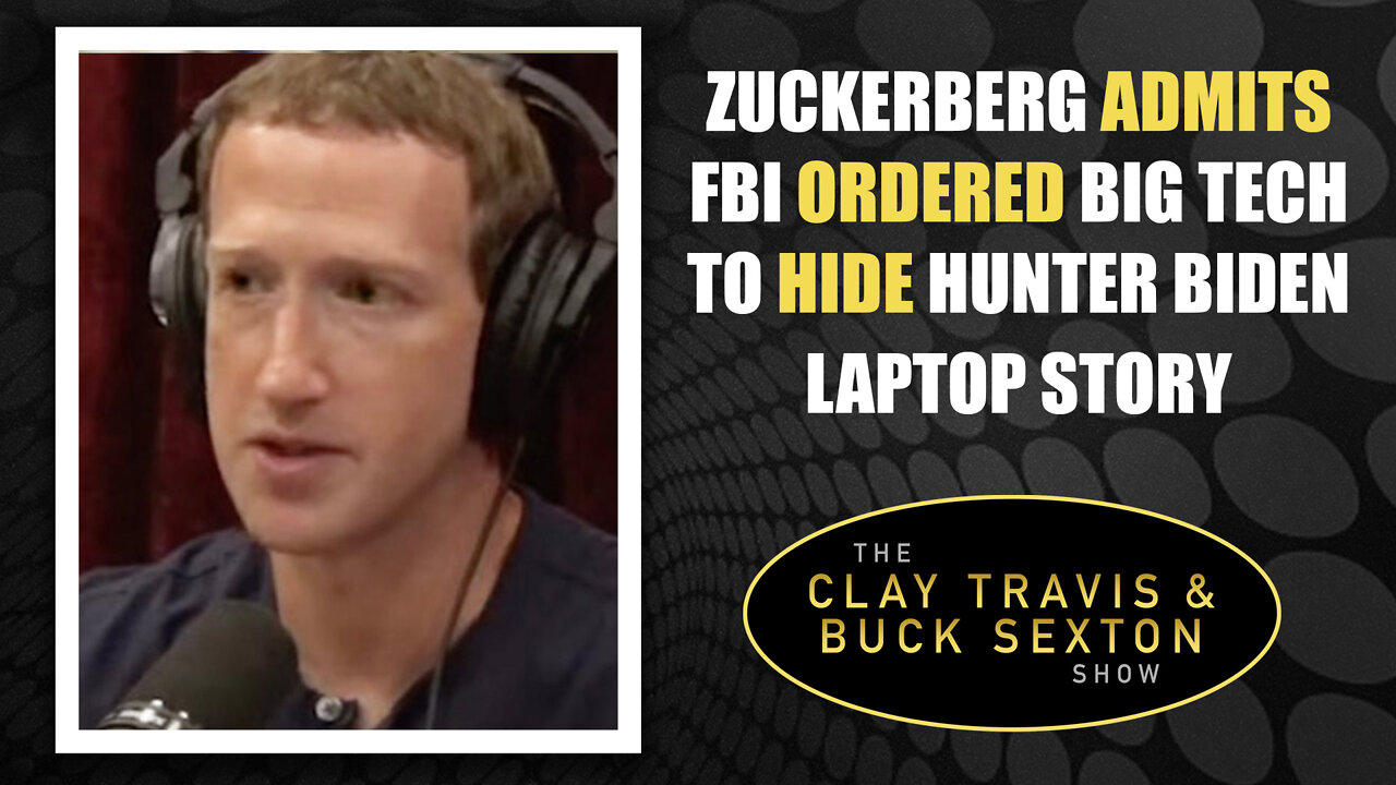 Zuckerberg Admits FBI Ordered Big Tech to Hide Hunter Biden Laptop Story