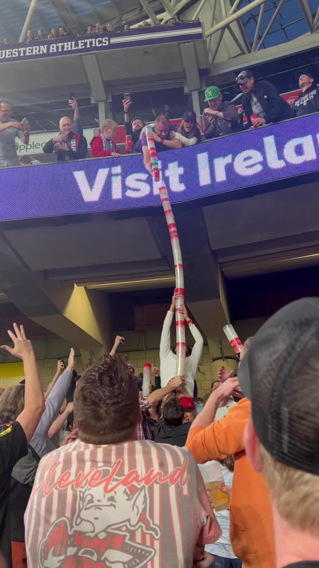 Cup Stacking in the Aviva Stadium, Dublin