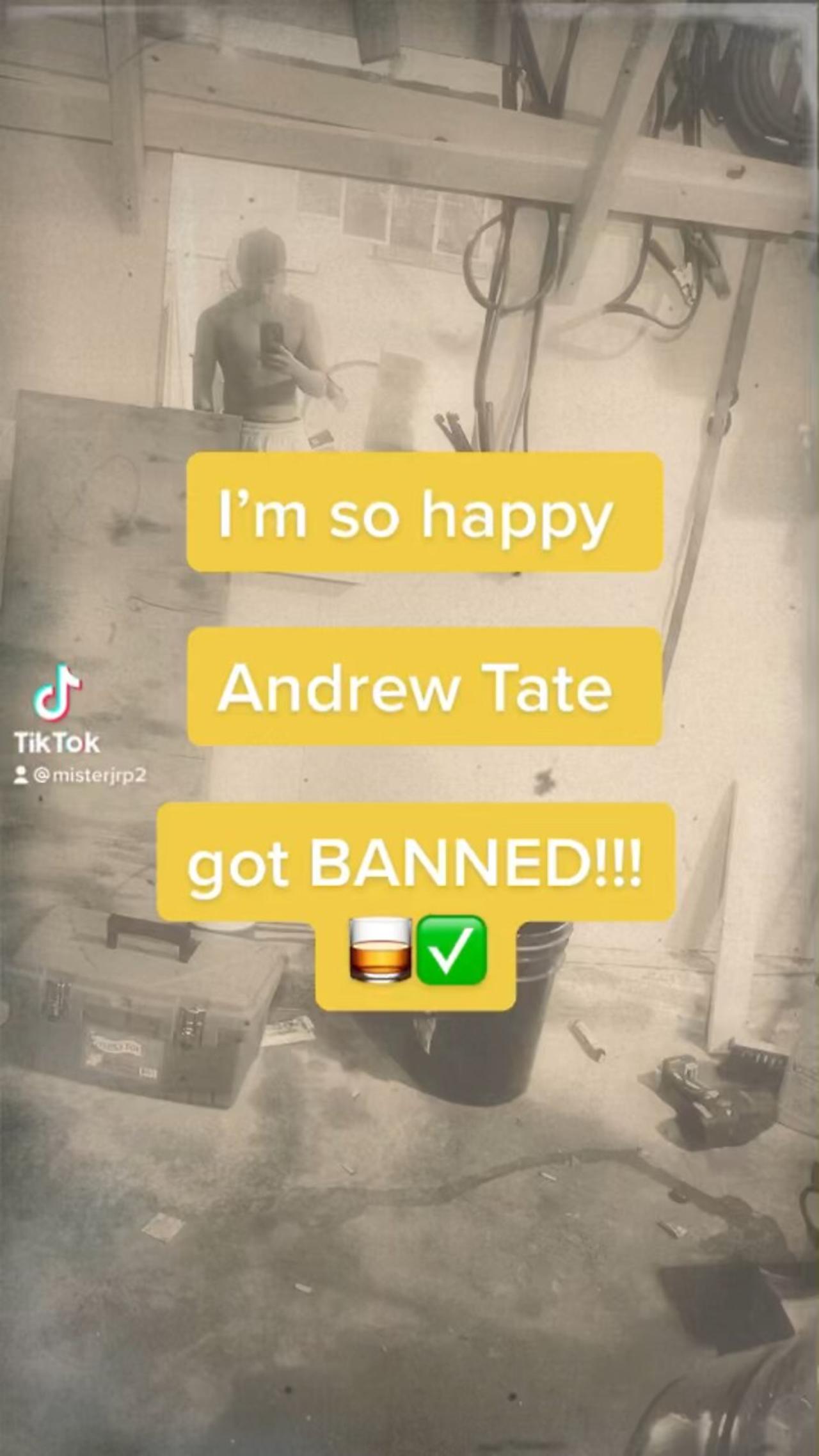 Andrew Tate BANNED