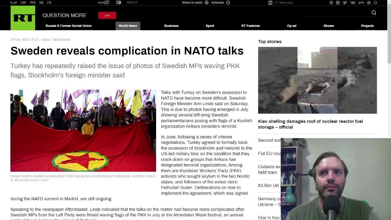 Sweden complicates NATO talks when MPs are pictured holding Kurdistan flags