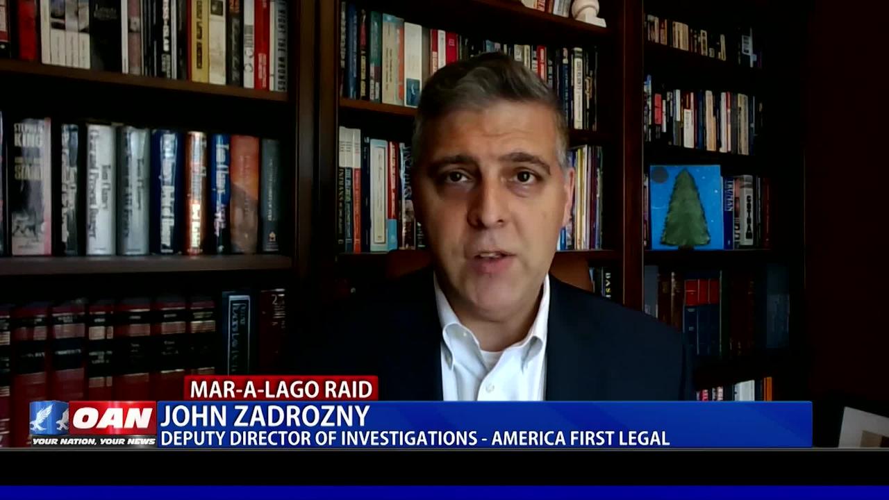 One-on-One with the deputy director of investigations for America First Legal, John Zadrozny