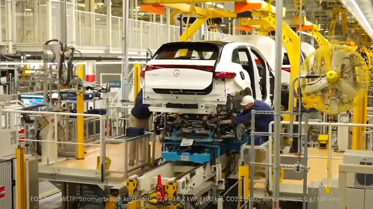 Mercedes EQS Production Line 2023