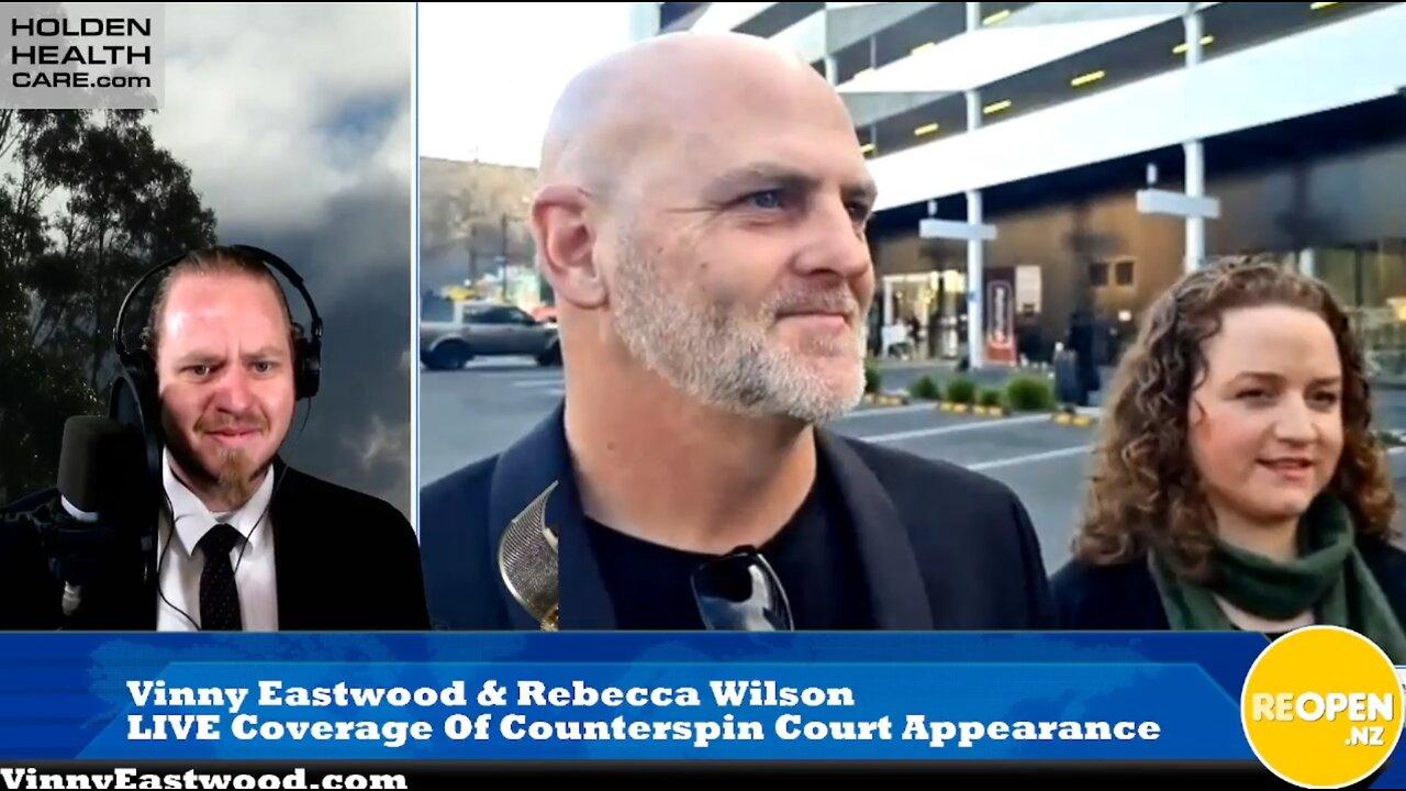 Counterspin at Court In Christchurch For Sharing Mosque Shooting Documentary!
