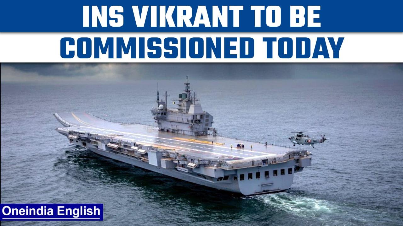 INS Vikrant to be commissioned in Kochi, New Navy ensign to be unveiled too | Oneindia News *News