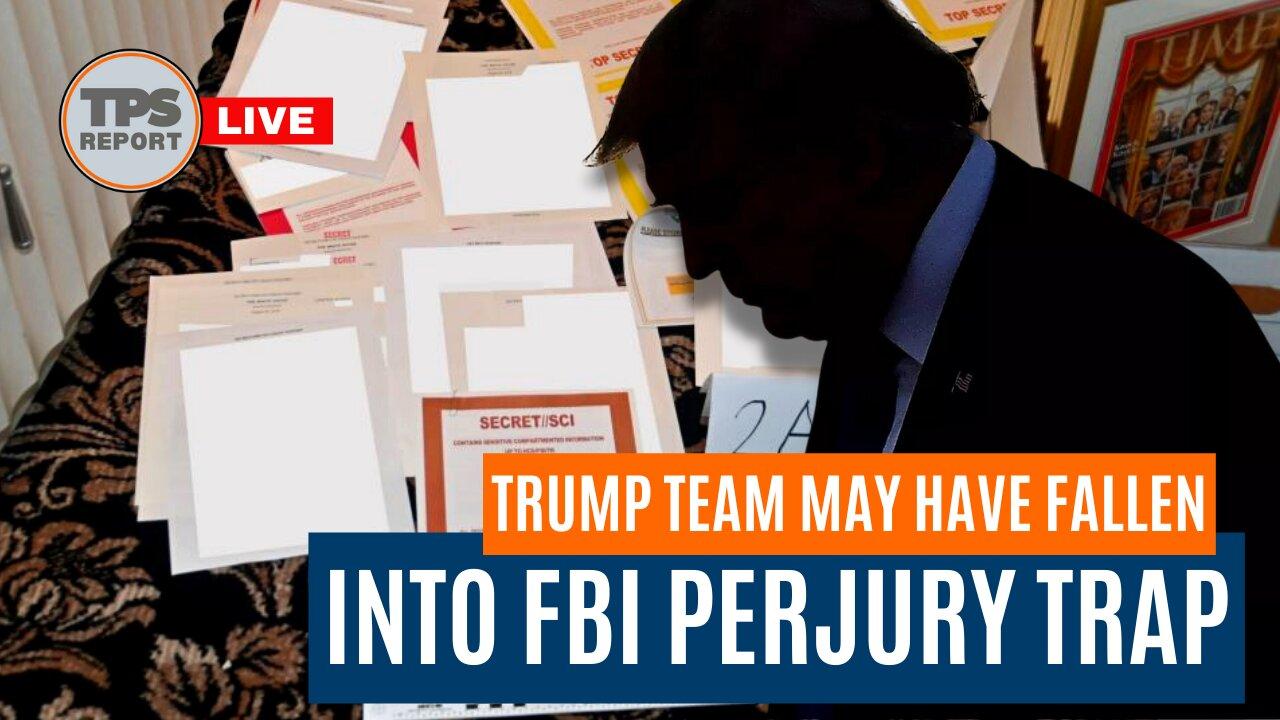 The FBI set a perjury trap for Trump, they walked right into it.
