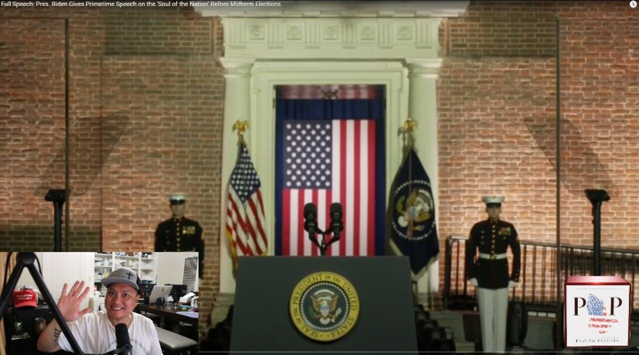 Live Stream Of Joe Biden's Speech 'Soul Of A Nation' 09/01/2022