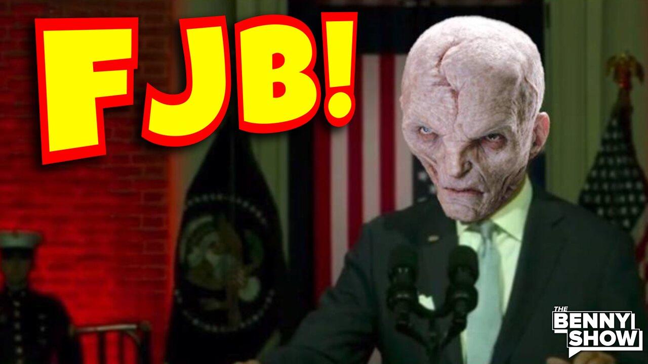 Patriot Yells 'Let's Go Brandon!' in Joe Biden's FACE During Creepy Fascist Speech | Total MELTDOWN