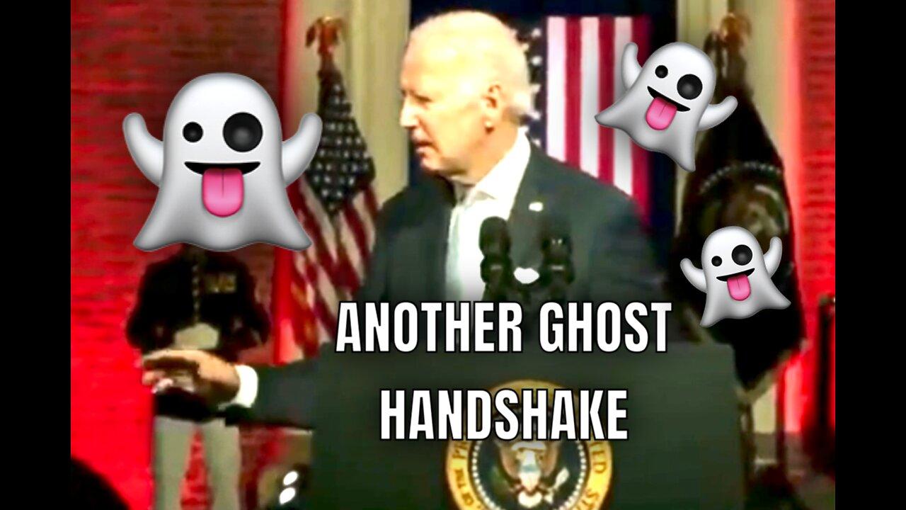 Joe Biden Shaking Hands with Ghosts AGAIN Last Night! 👻 👻 👻