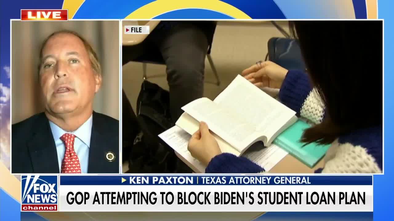 Texas' Ken Paxton on plans to join other states to combat Biden's student loan plan