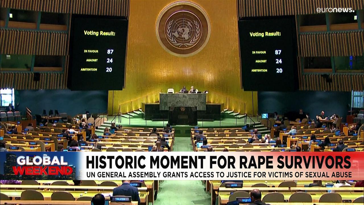 United Nations adopts 'historic' resolution on justice for rape survivors