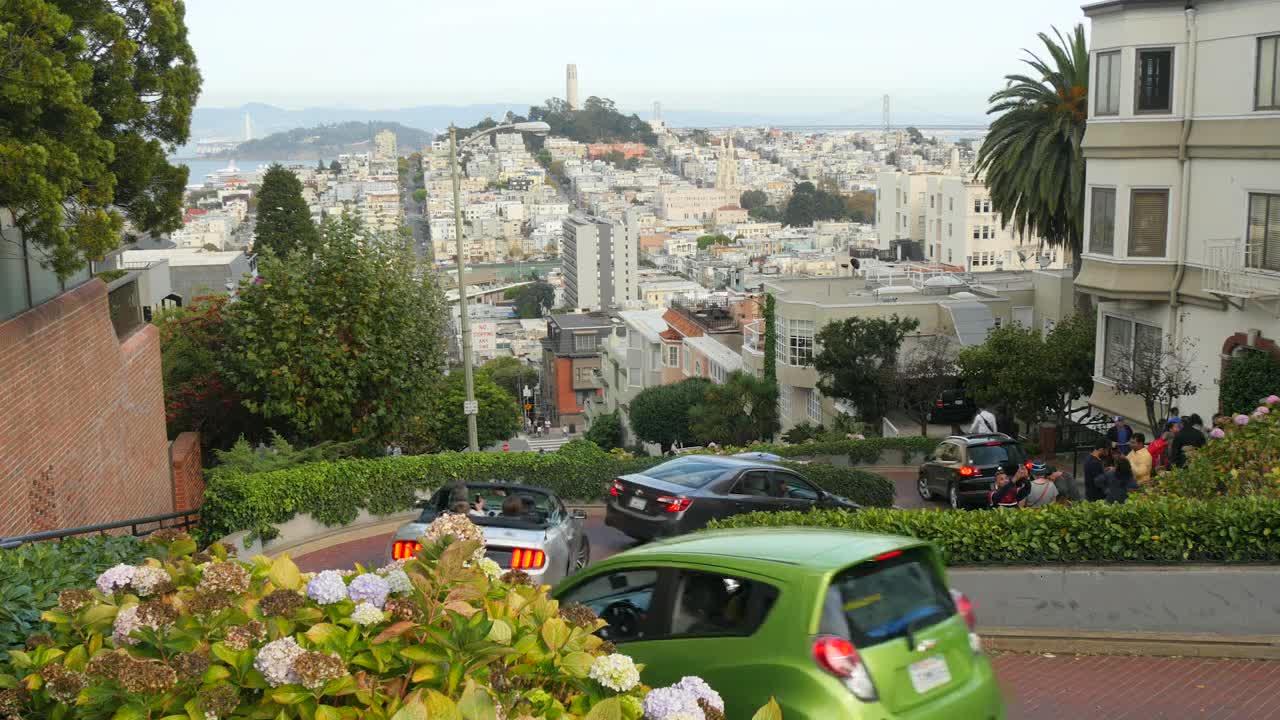 Overlooking Lombard Street San Francisco