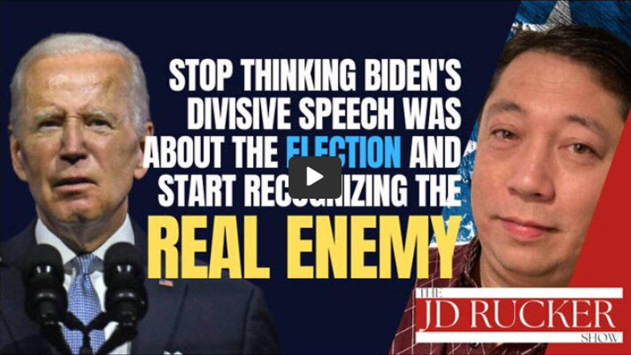 Stop Thinking Biden's Divisive Speech Was About the Election and Start Recognizing the Real Enemy