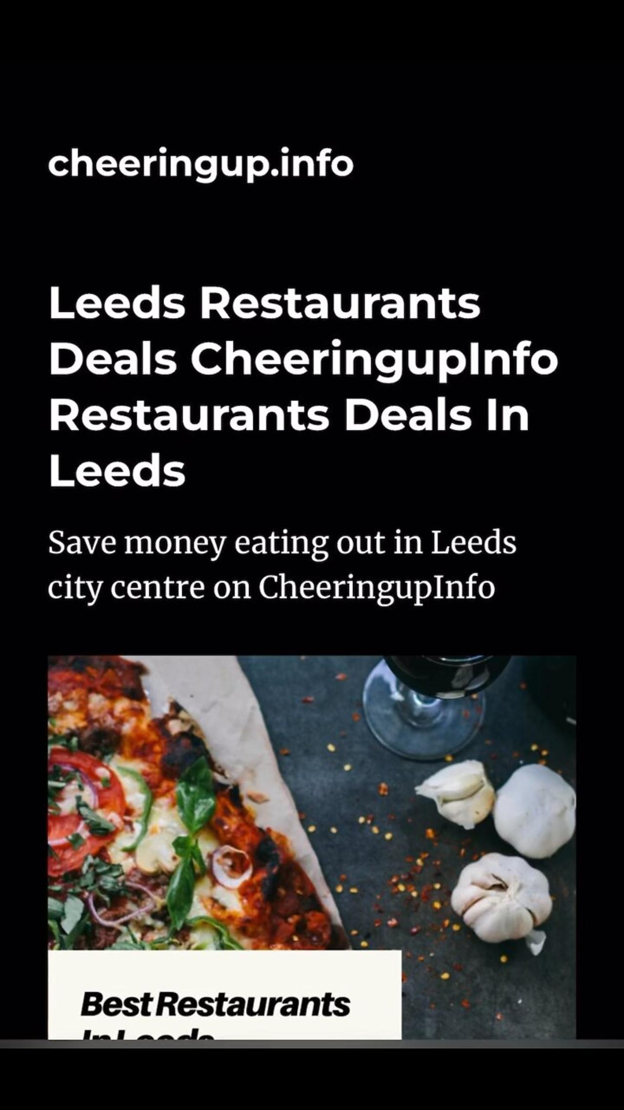 Leeds restaurant deals