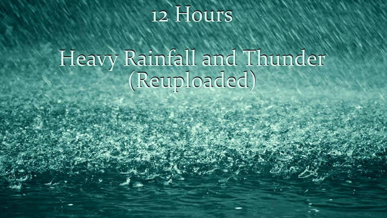 Heavy Rainfall with Thunder Ambient Sleep Sounds   ruido blanco