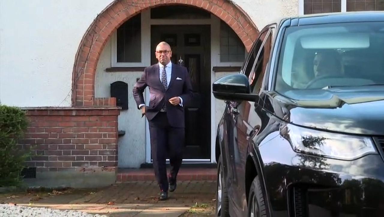 James Cleverly leaves home ahead of Cabinet reshuffle
