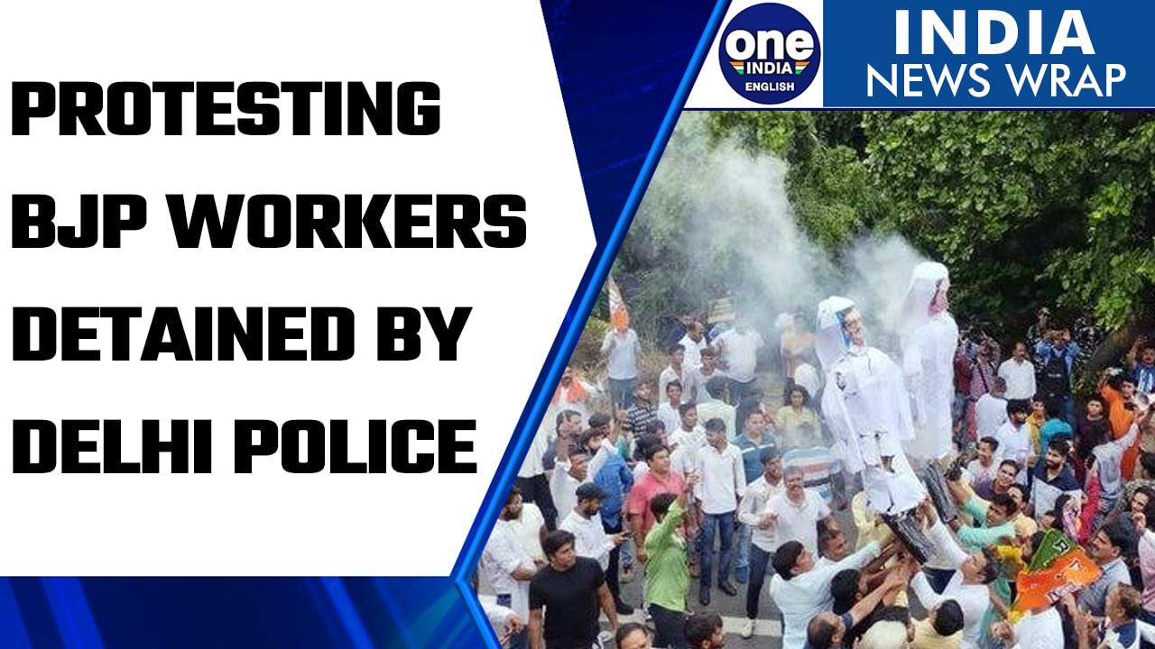 Delhi Police detain BJP workers protesting against Arvind-led government | Oneindia News *News