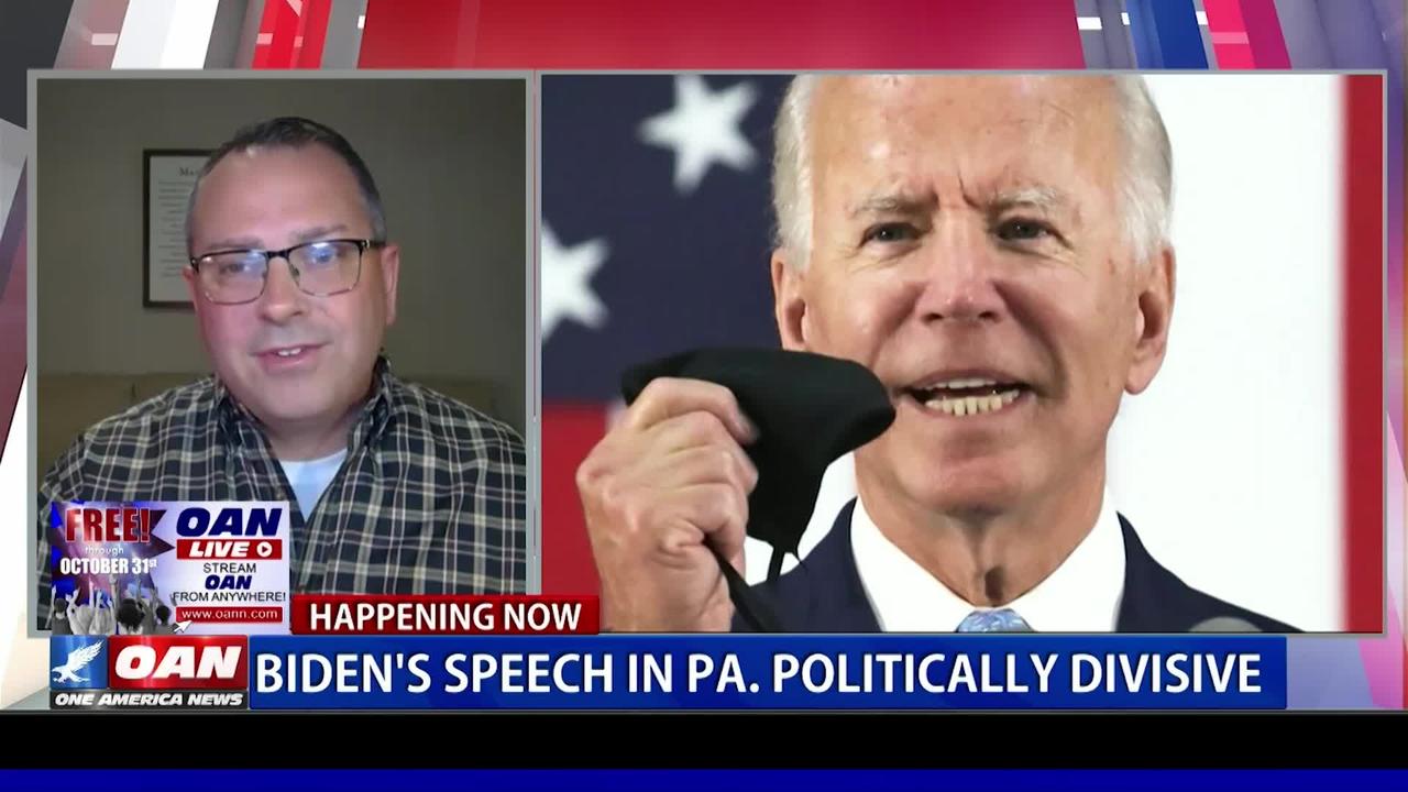 Biden's speech in Pa. politically divisive