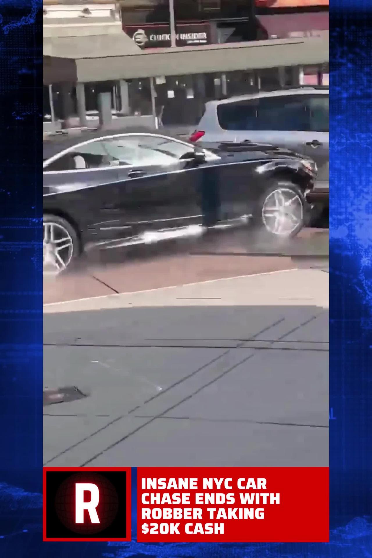 Insane NYC Car Chase Ends with Robber Taking $20k Cash