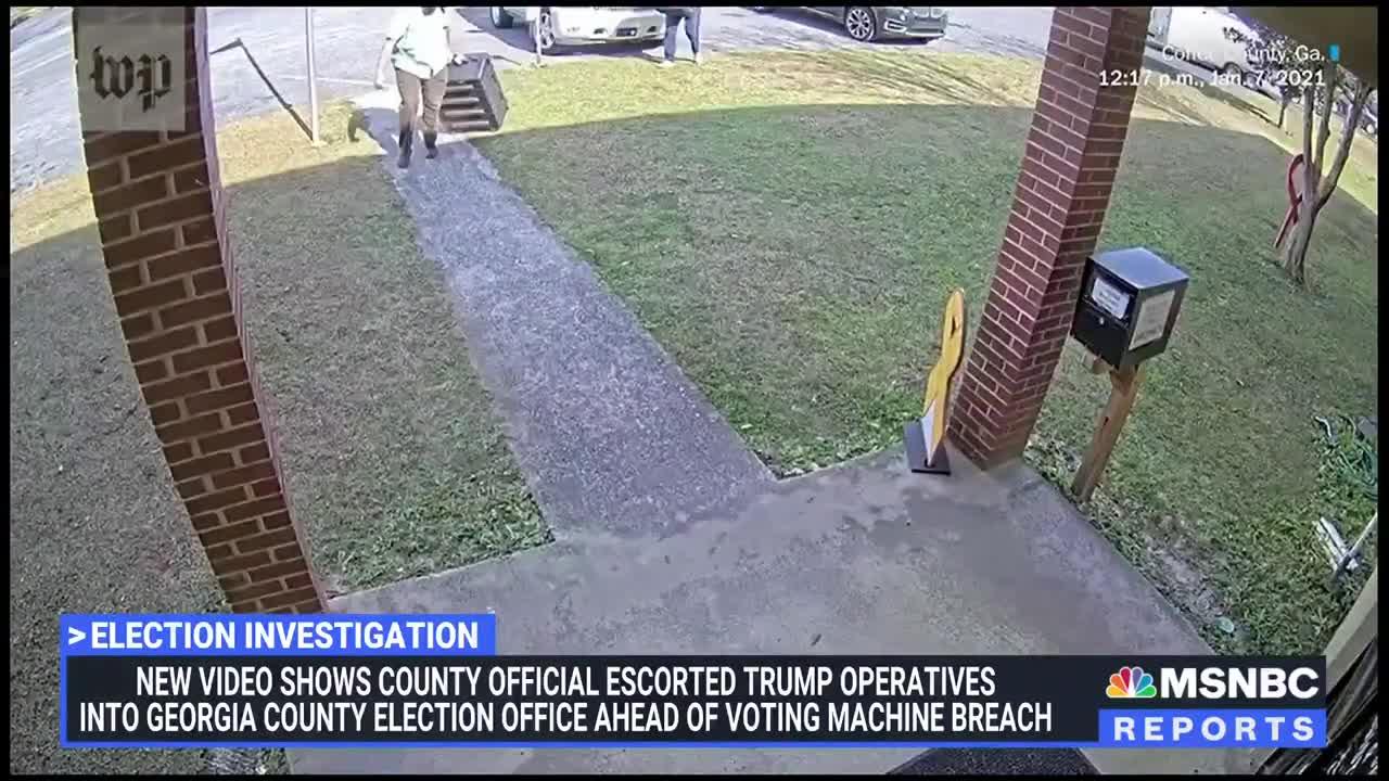 Video Shows Georgia County Official Escort Trump Operatives Into Election Office