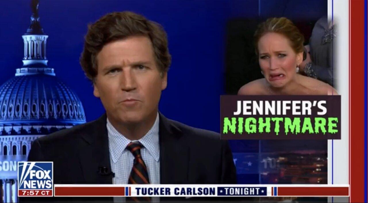 Tucker Reacts to Jennifer Lawrence Having "Nightmares" About Him