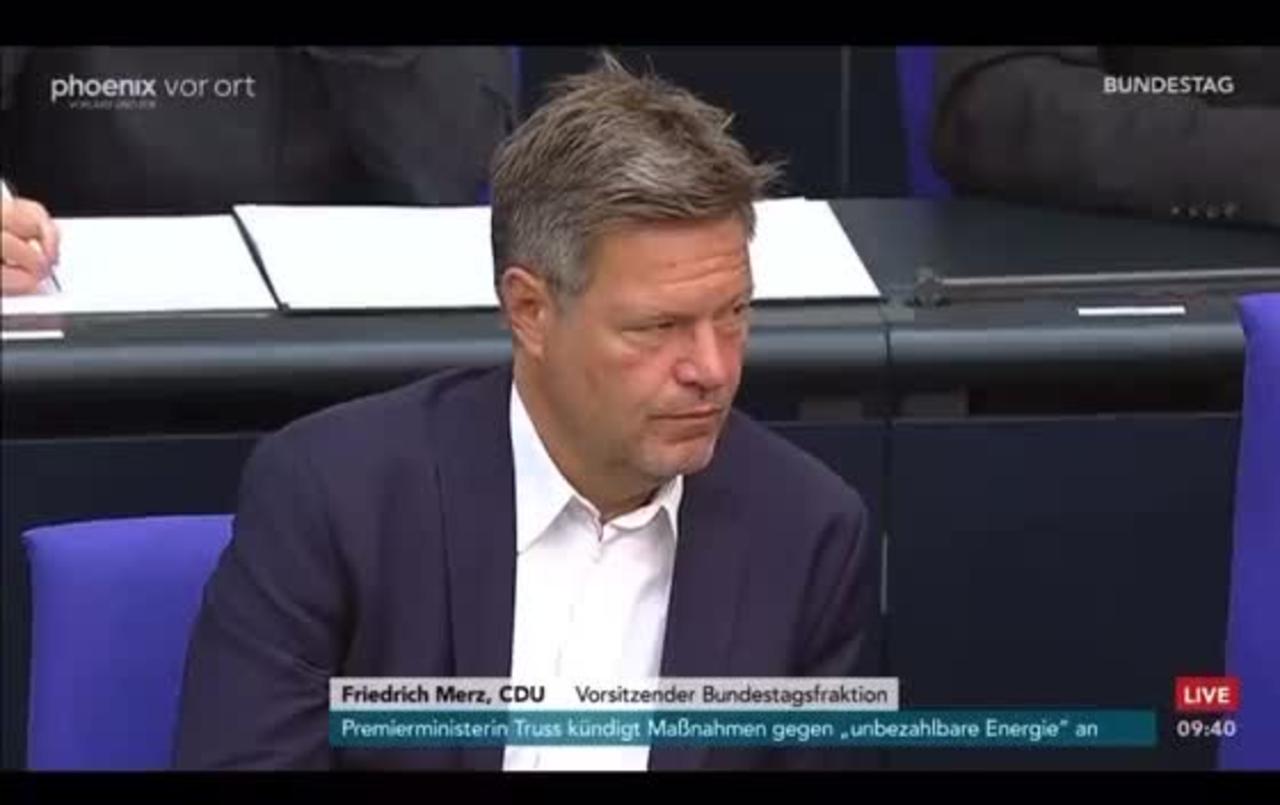 Friedrich Merz über Habeck im Bundestag