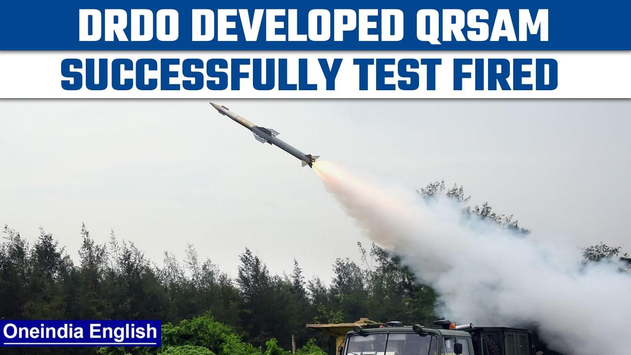 India successfully test fires QRSAM system developed by DRDO | Oneindia News *News