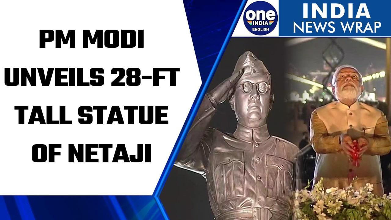 PM Modi unveils statue of Netaji Subhas Chandra Bose, inaugurates Kartavya Path | Oneindia News*News