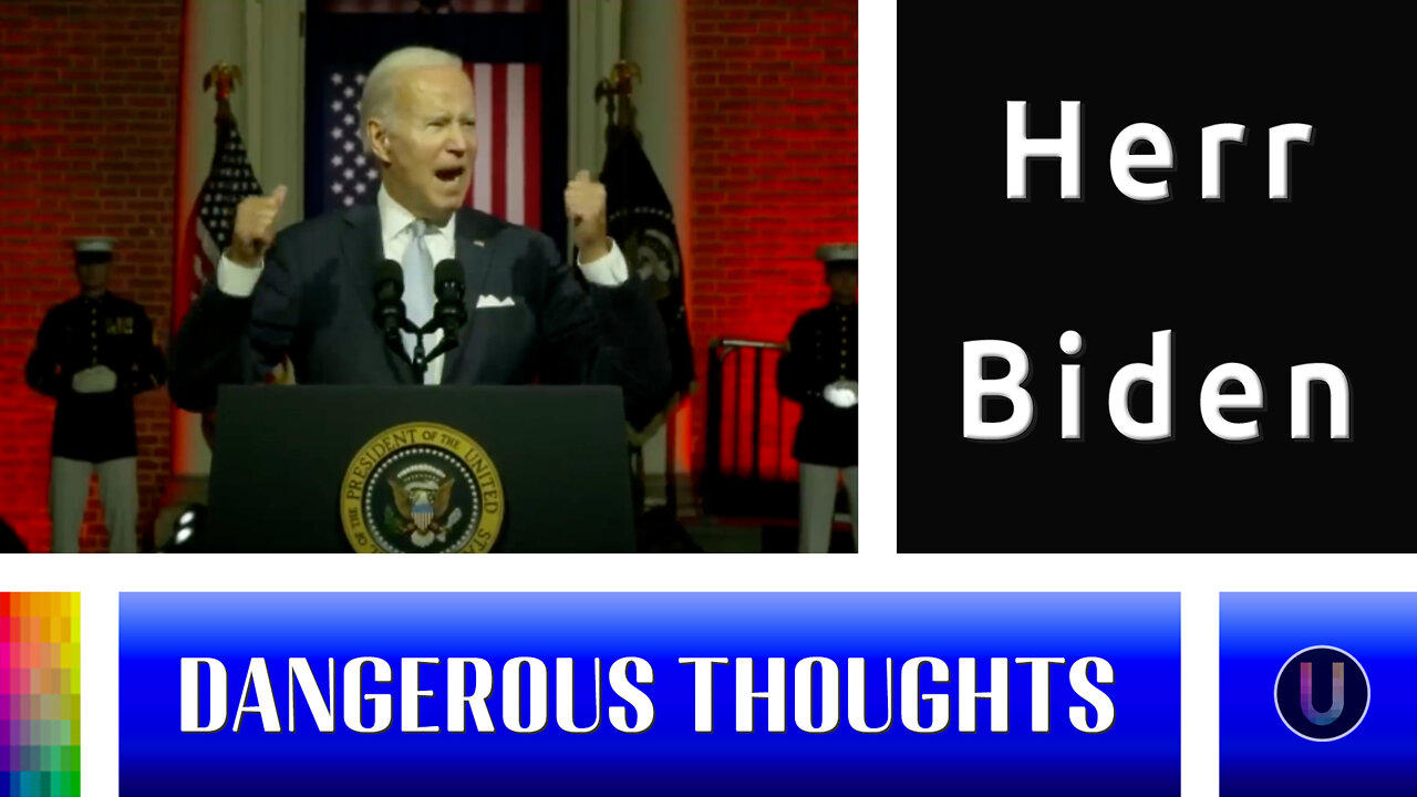 Live! [Dangerous Thoughts] Herr Biden Calls for Unity