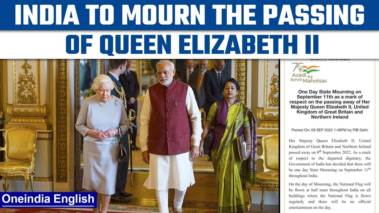 Modi government announces one-day mourning after Queen Elizabeth passing | Oneindia News *News