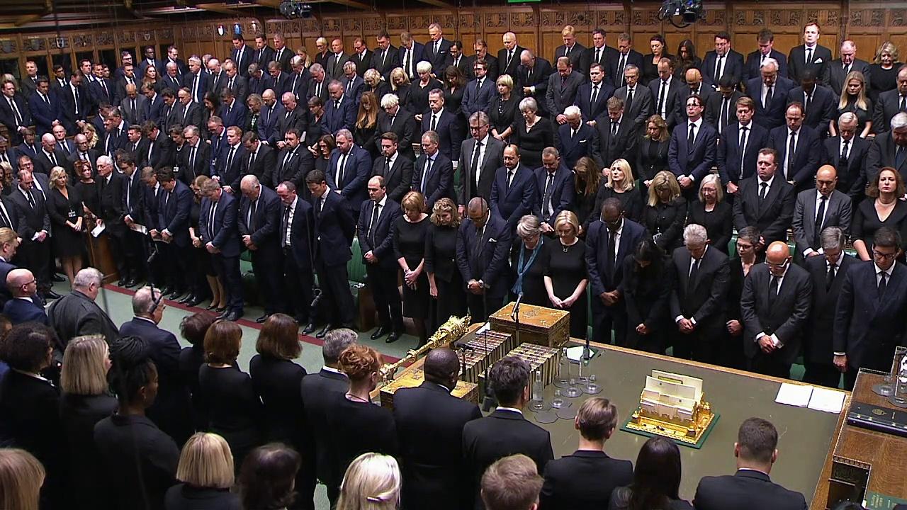 House of Commons observes a minute's silence