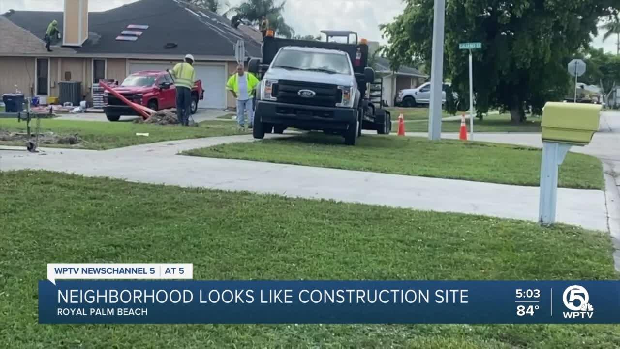 Royal Palm Beach neighbors frustrated over construction work