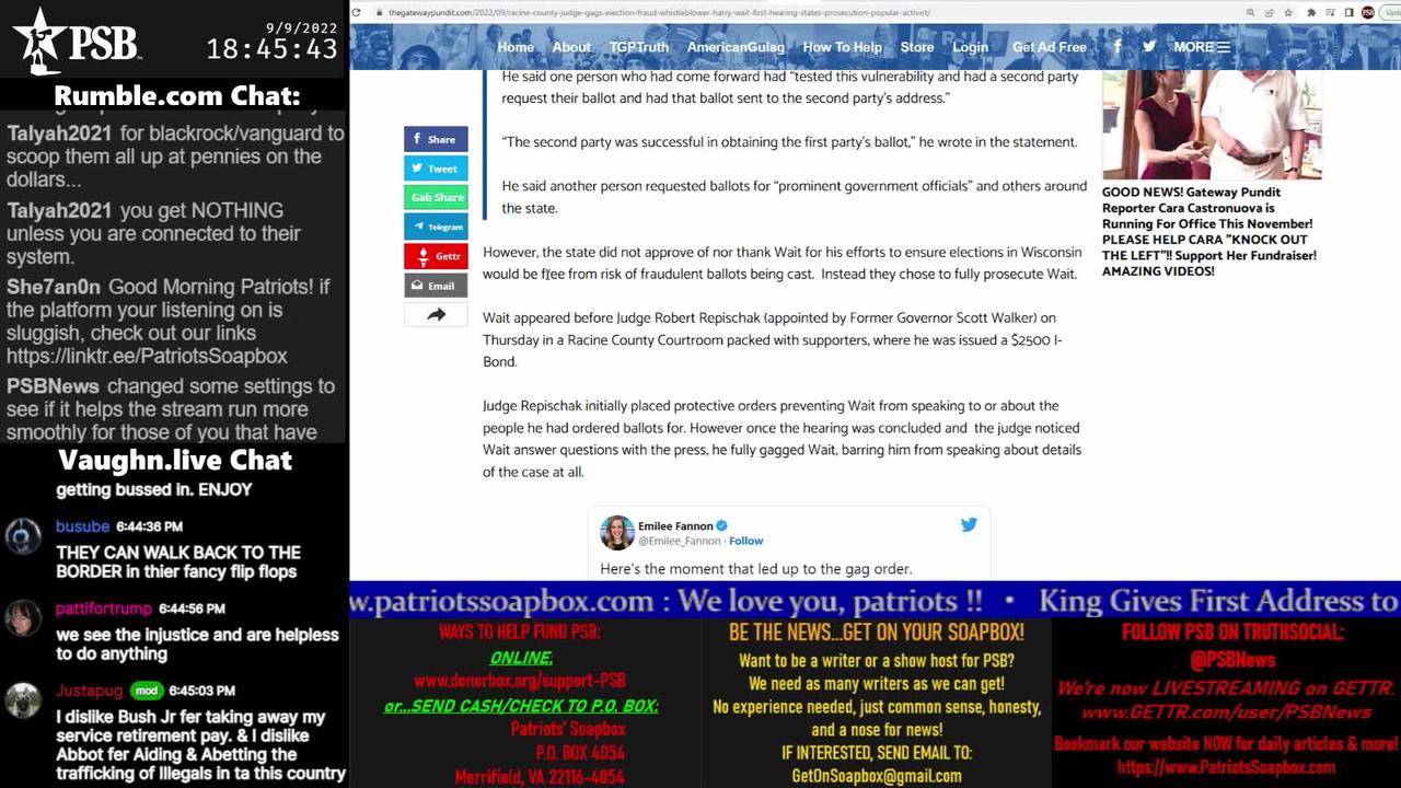 2022-09-09 17:00 EDT - Freedom Rings: with Pamphlet Anon
