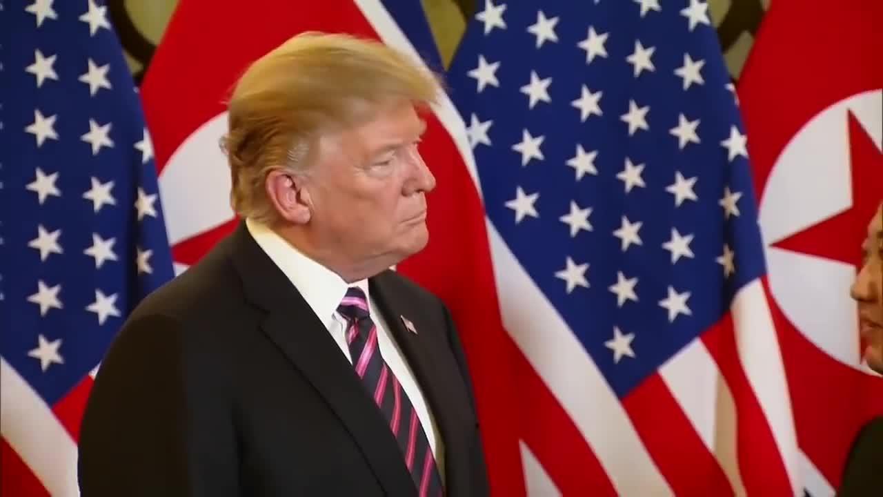 Trump - Kim greet one another with handshake in Vietnam