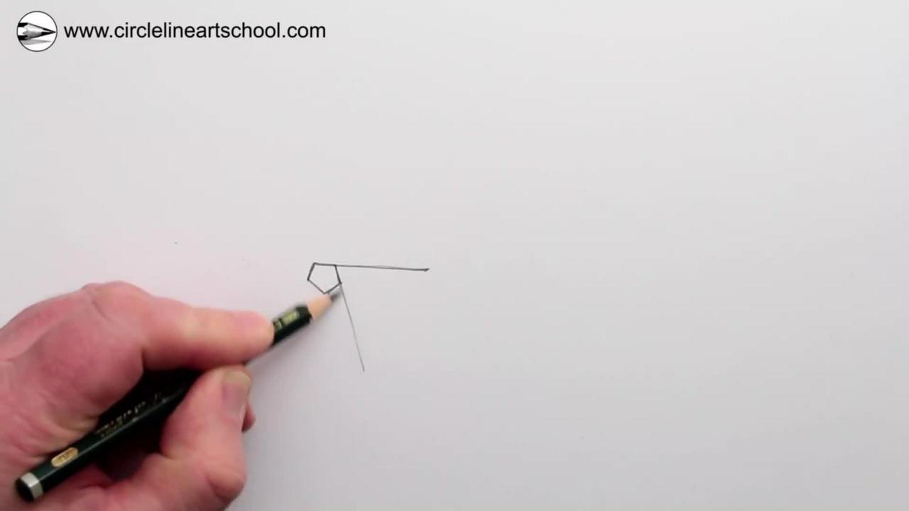 Draw A 3D Pentagonal Picture