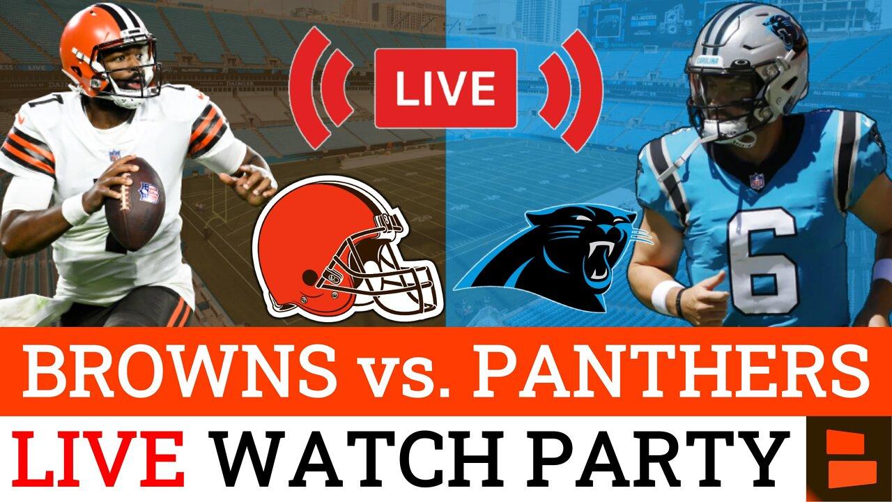 Cleveland Browns vs. Carolina Panthers LIVE Streaming Scoreboard