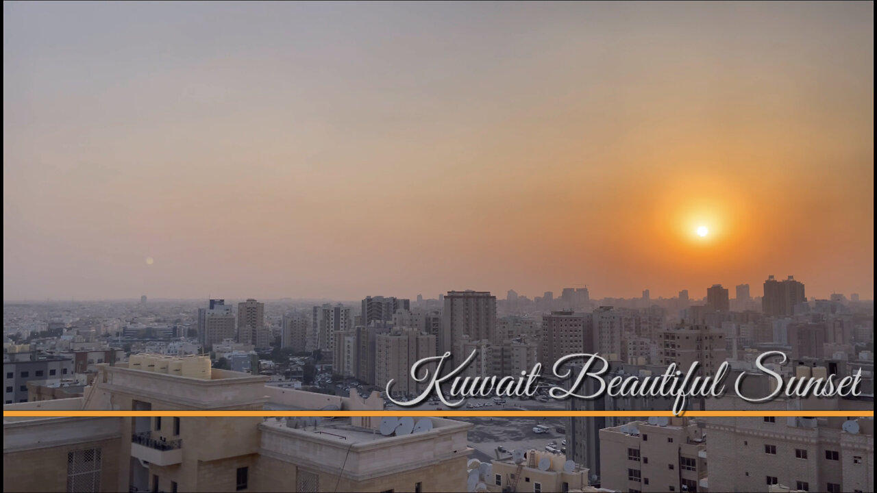 Kuwait City Beautiful Sunset