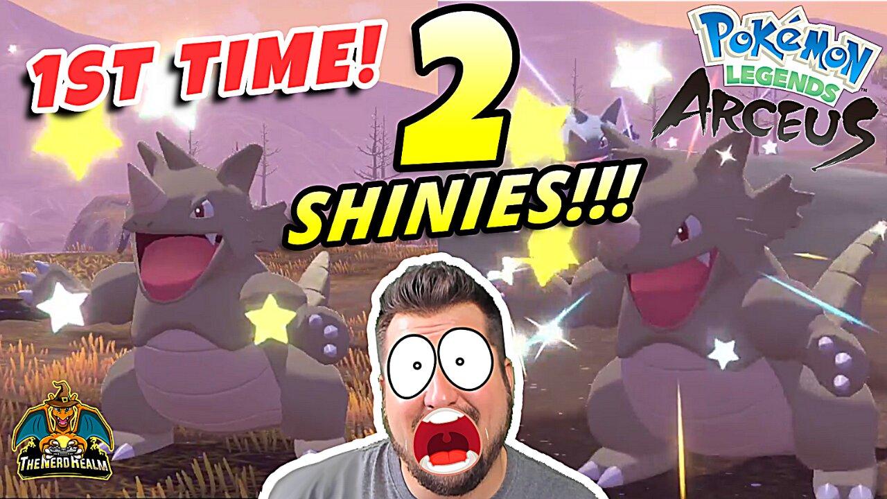 1st Time 2 Shinies at Once! Pokemon Legends Arceus | The Nerd Realm