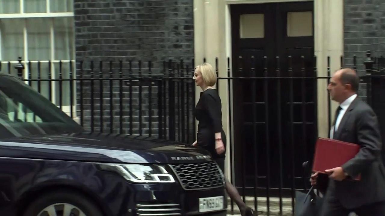 PM leaves Downing St for Motion of Condolence
