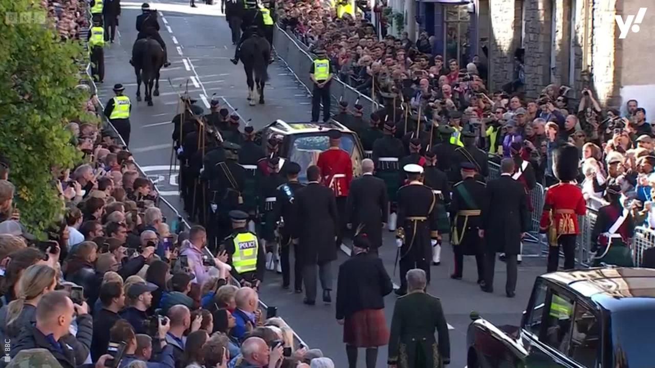'Sick old man': Prince Andrew is heckled by Edinburgh onlooker as he walks behind Queen's coffin