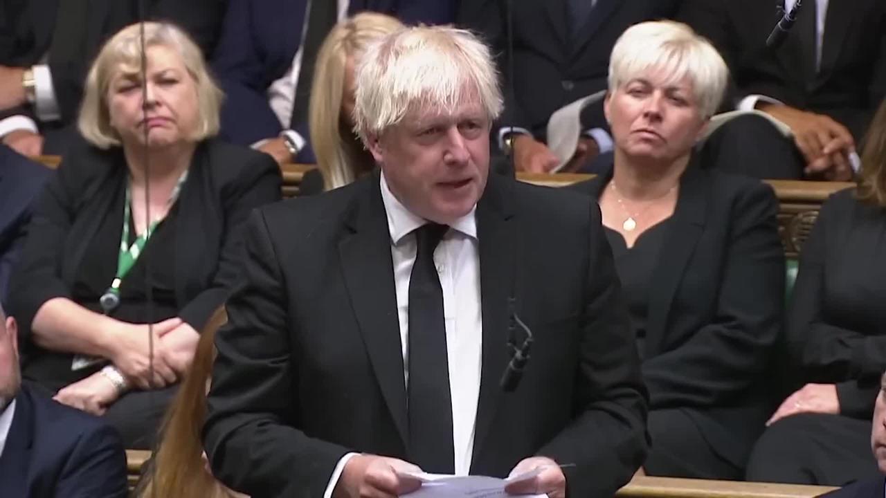 Watch in full_ Former prime minister Boris Johnson pays tribute to Queen Elizabeth II in Commons