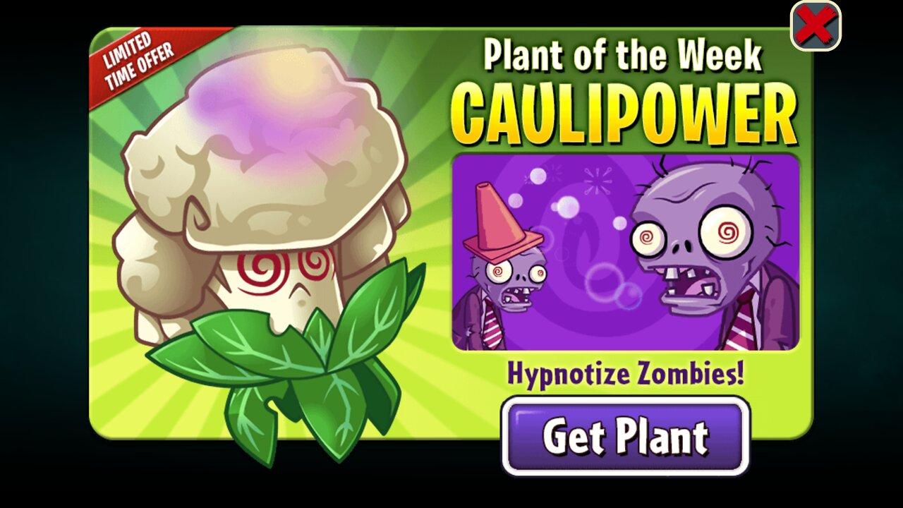 Plants vs Zombies 2 - Epic Quest - Seedium Plant Showcase - Caulipower - September 2022