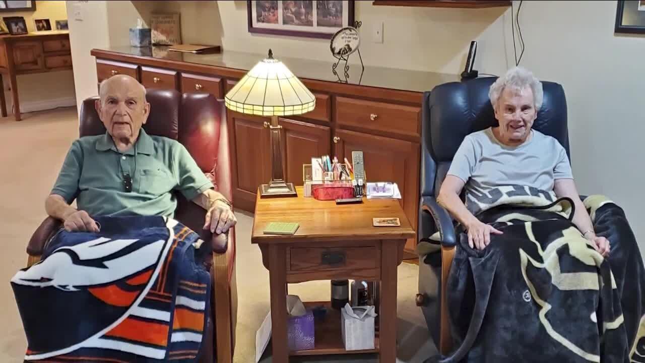 Senior couple suggests the secret to a happy marriage might be watching the Broncos