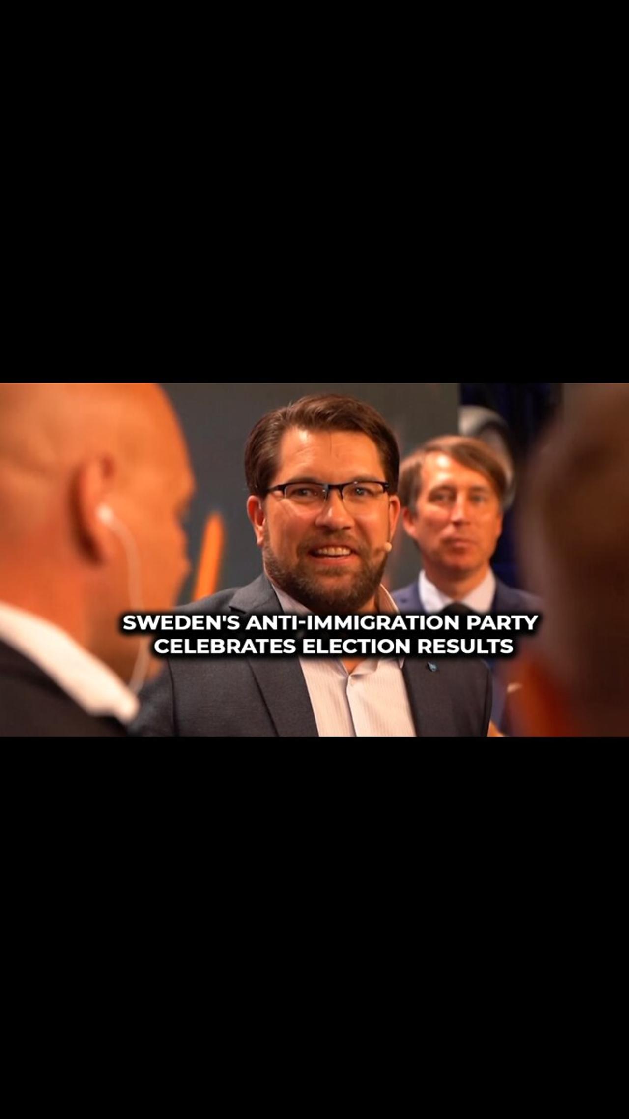 Sweden's anti-immigration party celebrates election results