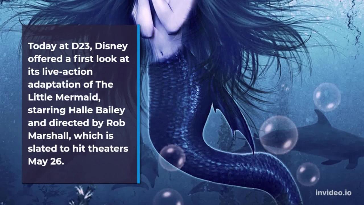 ‘The Little Mermaid’ Teaser: First Look At Halle Bailey In Disney’s
